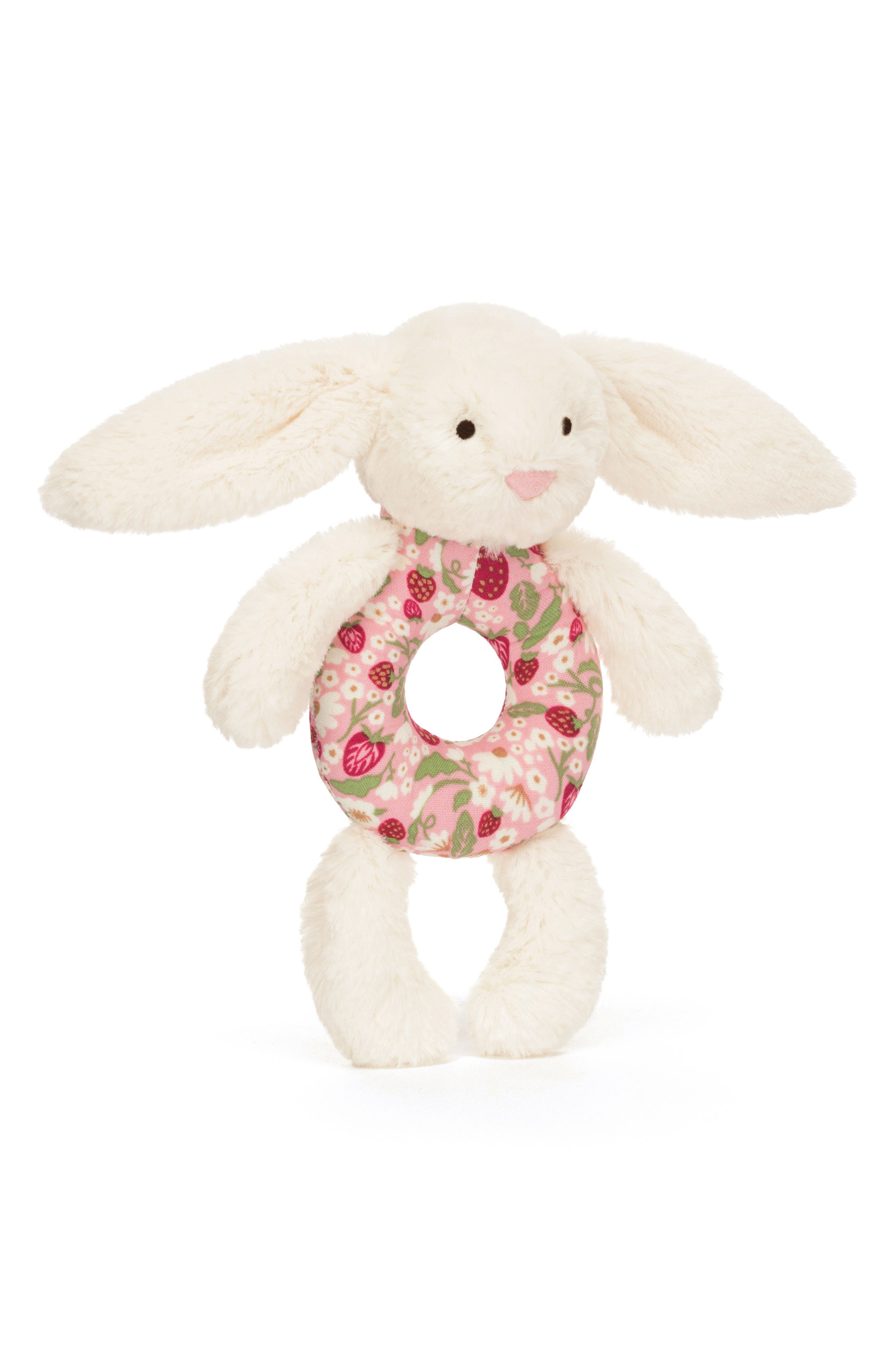 Jellycat Blossom Berry Bunny Ring Rattle