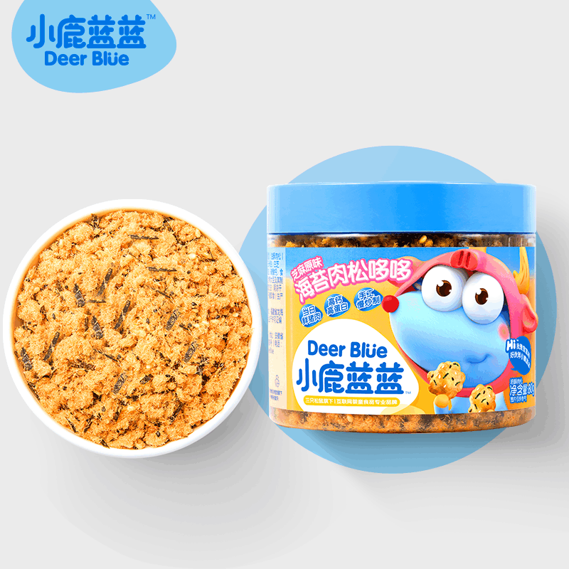【小鹿蓝蓝】宝宝肉松海苔拌饭肉酥80g