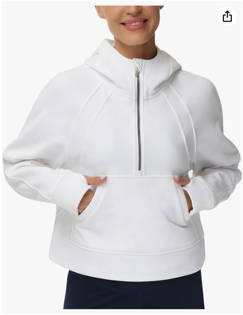 Amazon Half Zip Fleece Hoodie