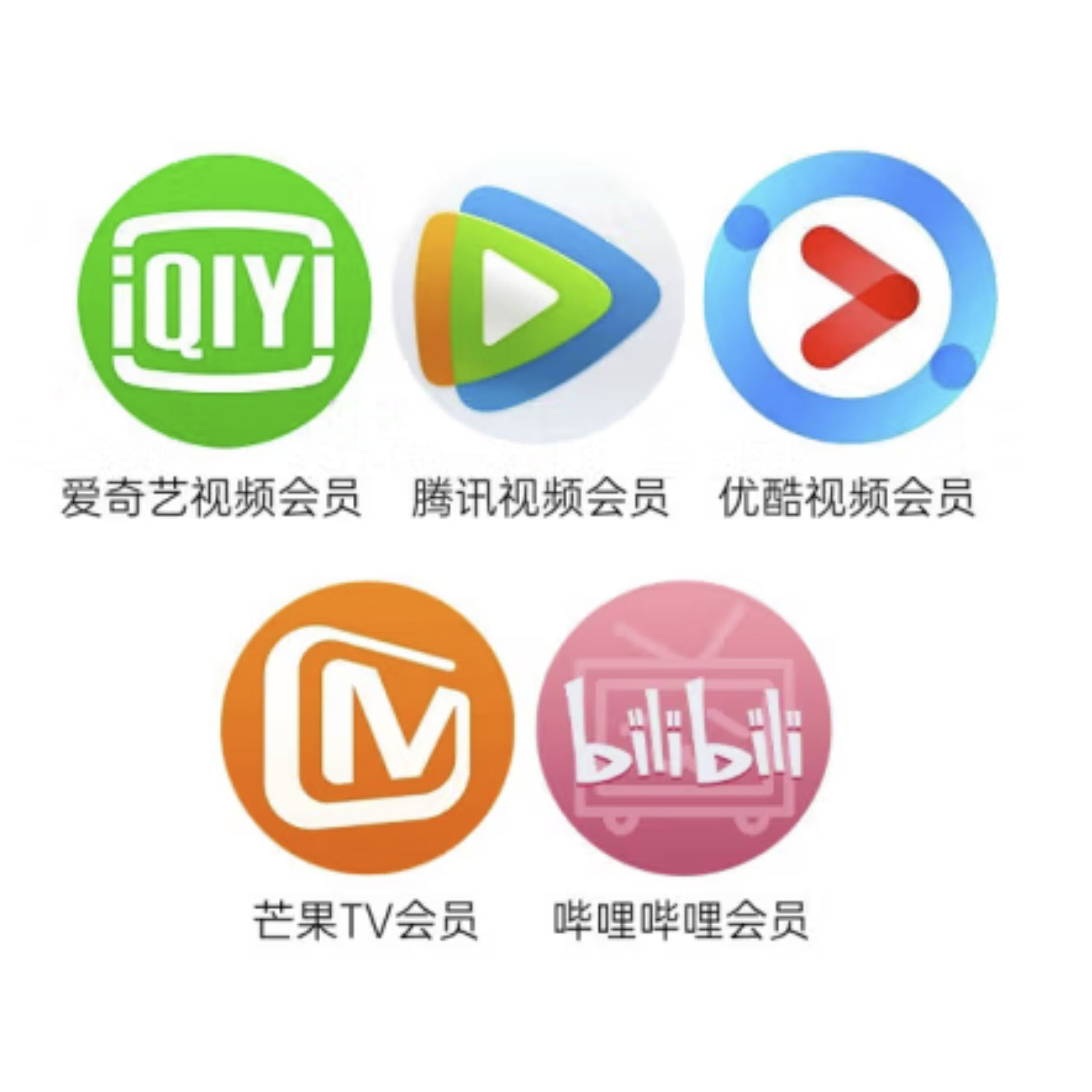 618视频会员采购合集！腾讯/爱奇艺/哔哩哔哩/芒果TV/优酷