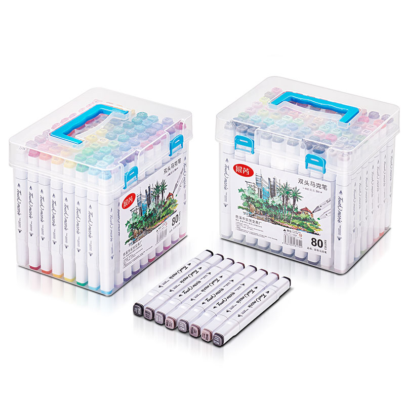 【可签到】双头水彩笔12支12色