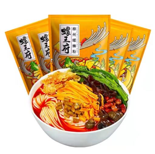 19.9元包邮！螺王府正宗柳州螺蛳粉 300g*5包