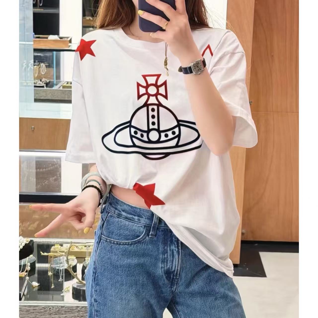Vivienne Westwood 星星土星短袖5折特惠，折后1091RMB含税直邮