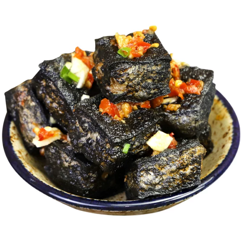 聚美合长沙正宗油炸黑色小臭豆腐40片