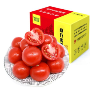 18.71元包邮！绿行者西红柿首富 新鲜透心红番茄5斤