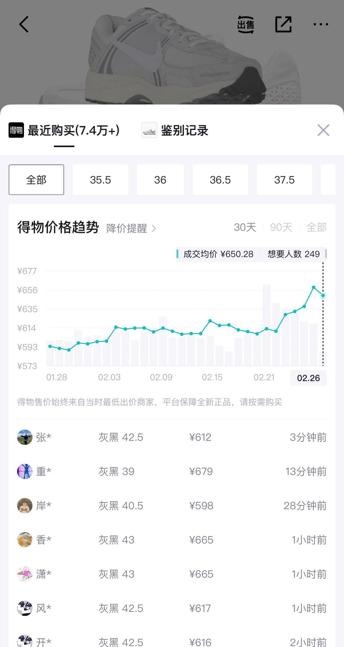 NIKE Zoom V5运动鞋到手价仅481元！120元礼金限时加赠