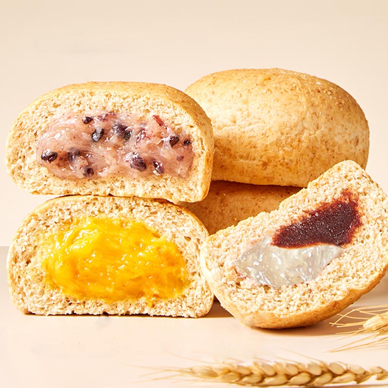 【薄荷健康】低脂全麦夹心欧包8个