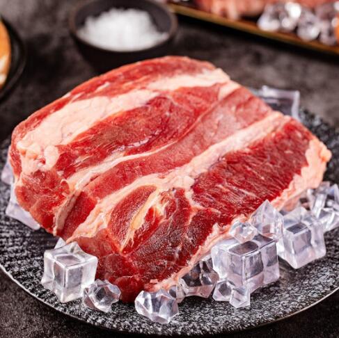 119.9元包邮！北大荒集团 原切无腌制大块牛腩肉 500g*4件