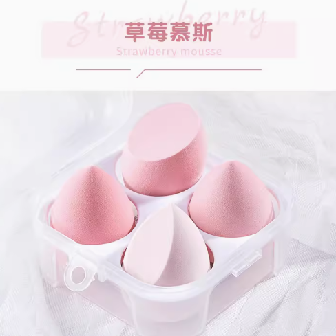 6.9元包邮！健美创研 超软不吃粉美妆蛋4个装