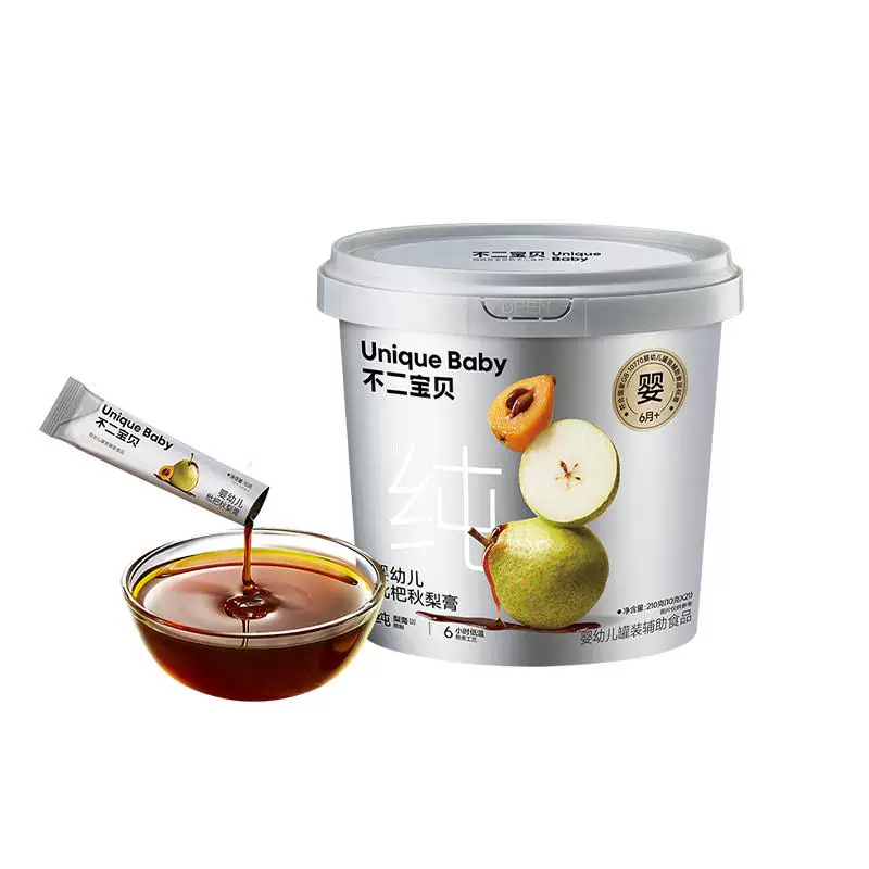 Q卜！不二宝贝婴幼儿婴标批杷秋梨膏