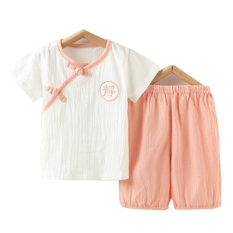 人之初婴儿纯棉短袖T恤薄款夏装宝宝空调服