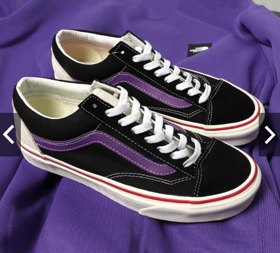 降价！Vans万斯Style 36 黑紫白色女款板鞋,折后价$22.5 - 拔草哦