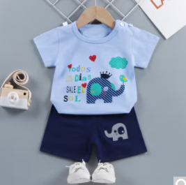 【折14.3元/套】43元包邮！布童学 夏季男女童纯棉短袖套装 拍3套