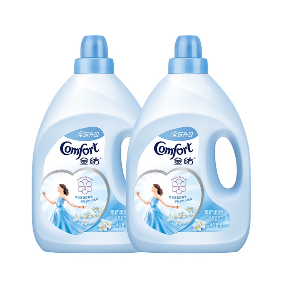 赠2袋！金纺清新衣服护理剂4L*2瓶