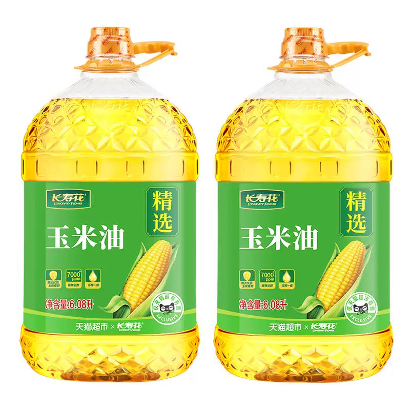 长寿花玉米油6.08L×2桶