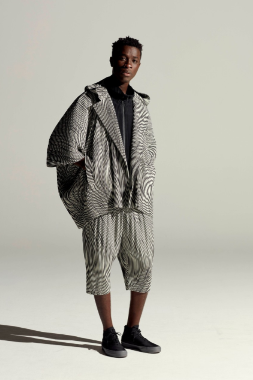 HOMME PLISSE ISSEY MIYAKE プリーツ羽織コート チェスターコート ジャケット/アウター メンズ 格安 ショップ