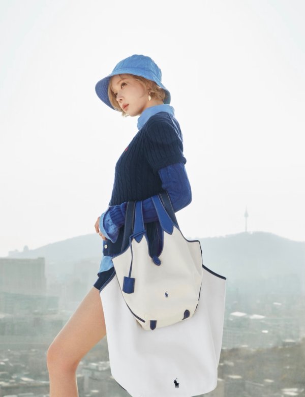 Polo Ralph Lauren 帆布皮革托特包 金冬天同款不同色