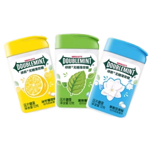 【任选6件】绿箭薄荷糖无糖约20粒瓶装多口味便携装糖果零食