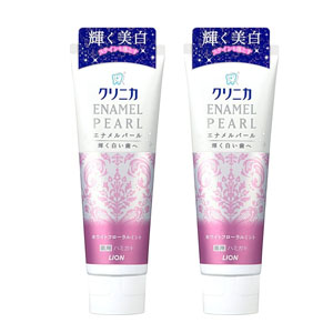 狮王 齿力佳 ENAMEL PEARL 洁白花香薄荷牙膏 130gx2支装