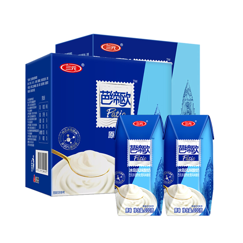 3月新货【三元】芭缔欧酸奶200g*48盒