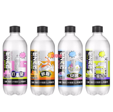 5.9元！优之良饮 苏打气泡水 480ml*4瓶装（凑单包邮）