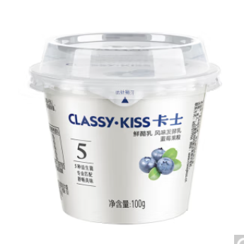 49元包邮！卡士 蓝莓/黄桃/草莓 果粒鲜酪乳100g*6杯*3件