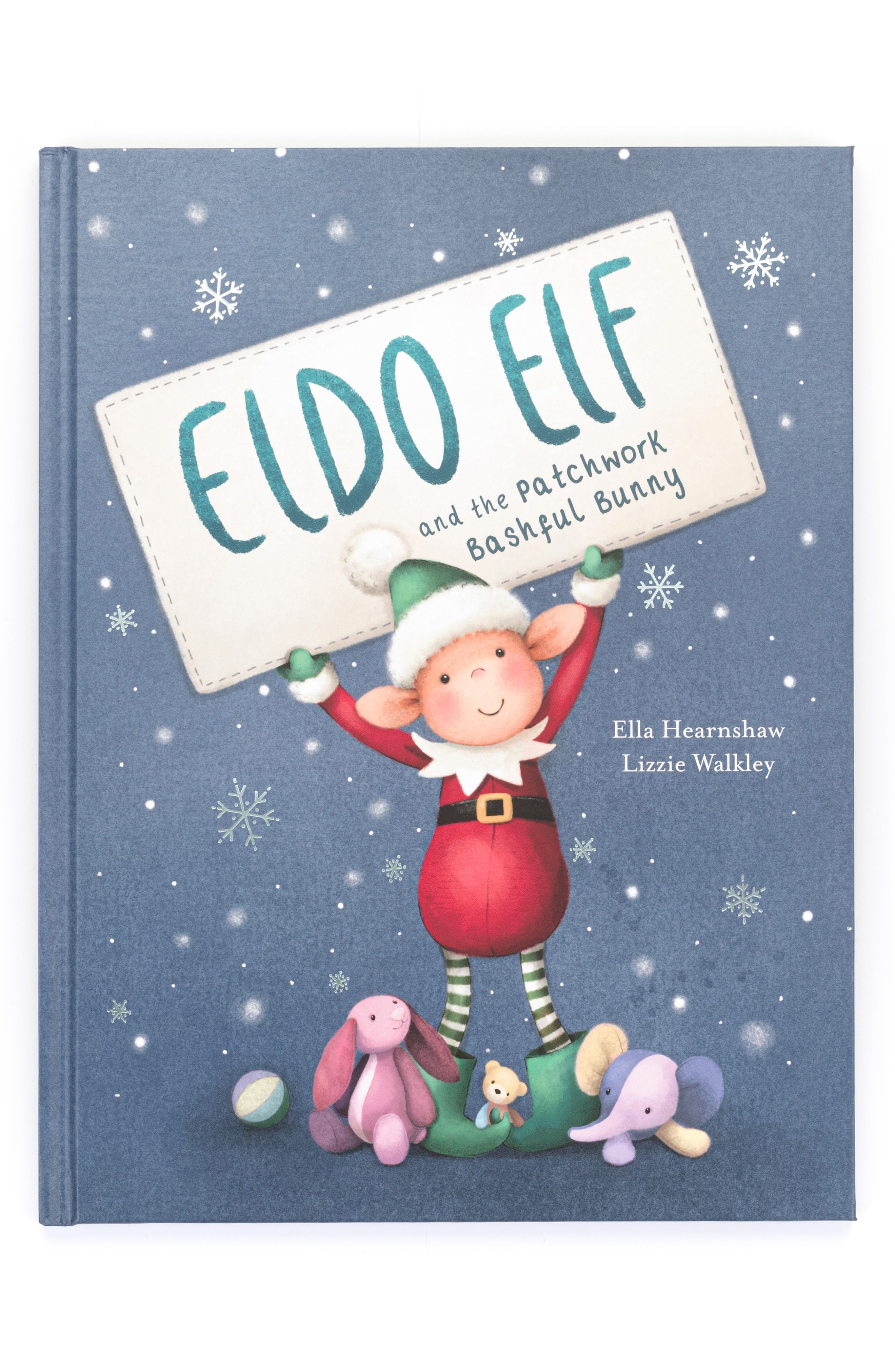 Jellycat 'Eldo Elf & the Patchwork Bashful Bunny' Board Book
