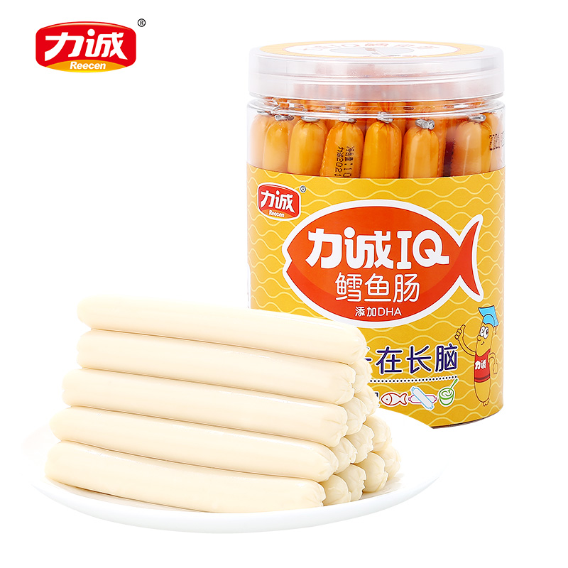 力诚原味鳕鱼肠10g*35支宝宝儿童零食