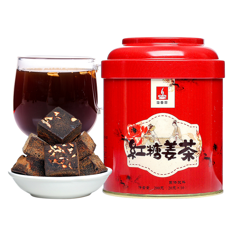 【溢香醇】红糖姜茶罐装200g（20克10小袋）