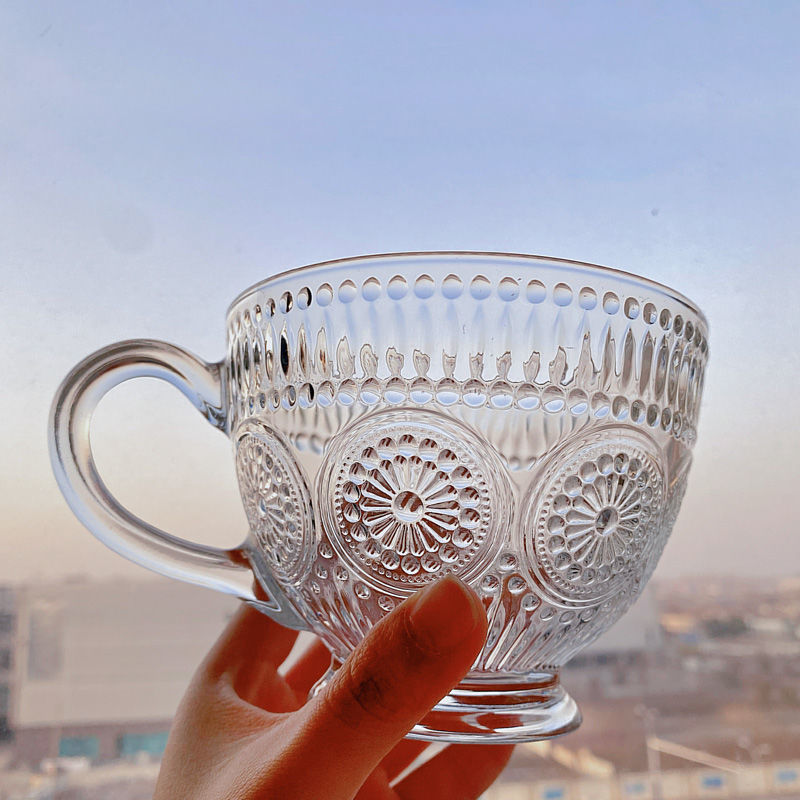 【网红款】太阳花玻璃杯2个