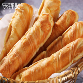 21.8元包邮！乐锦记蔓越莓手撕面包棒750g整箱