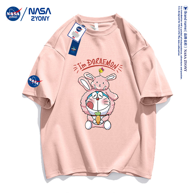 【NASA】哆啦A梦联名款宽松情侣短袖