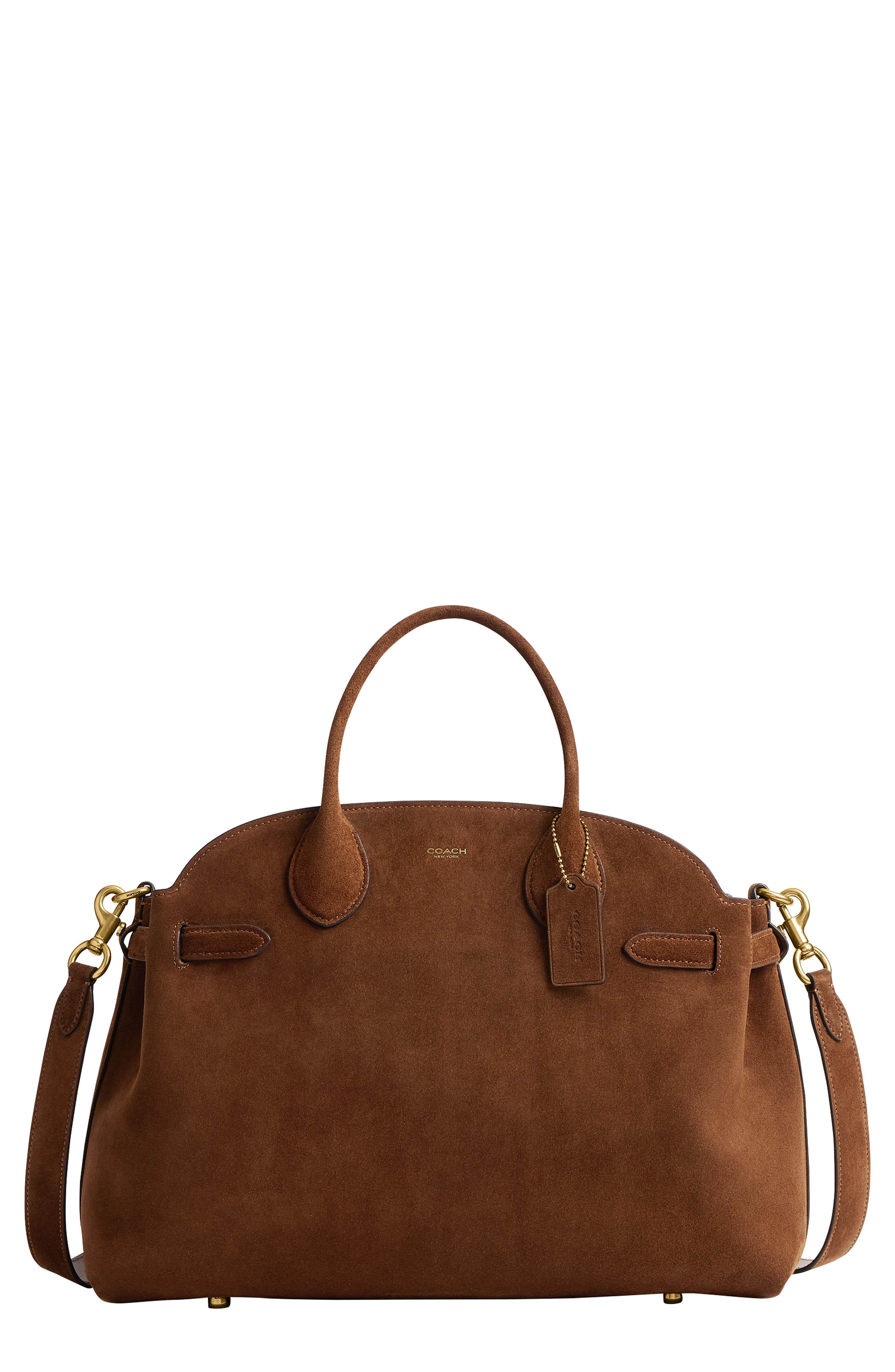 COACH Soft Empire 40 Suede Carryall Bag