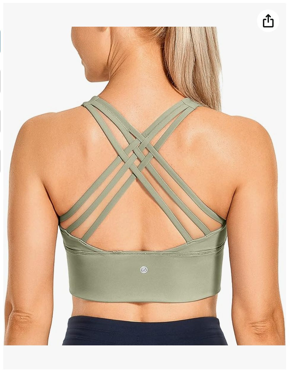 CRZ Yoga Strappy Longline Bra