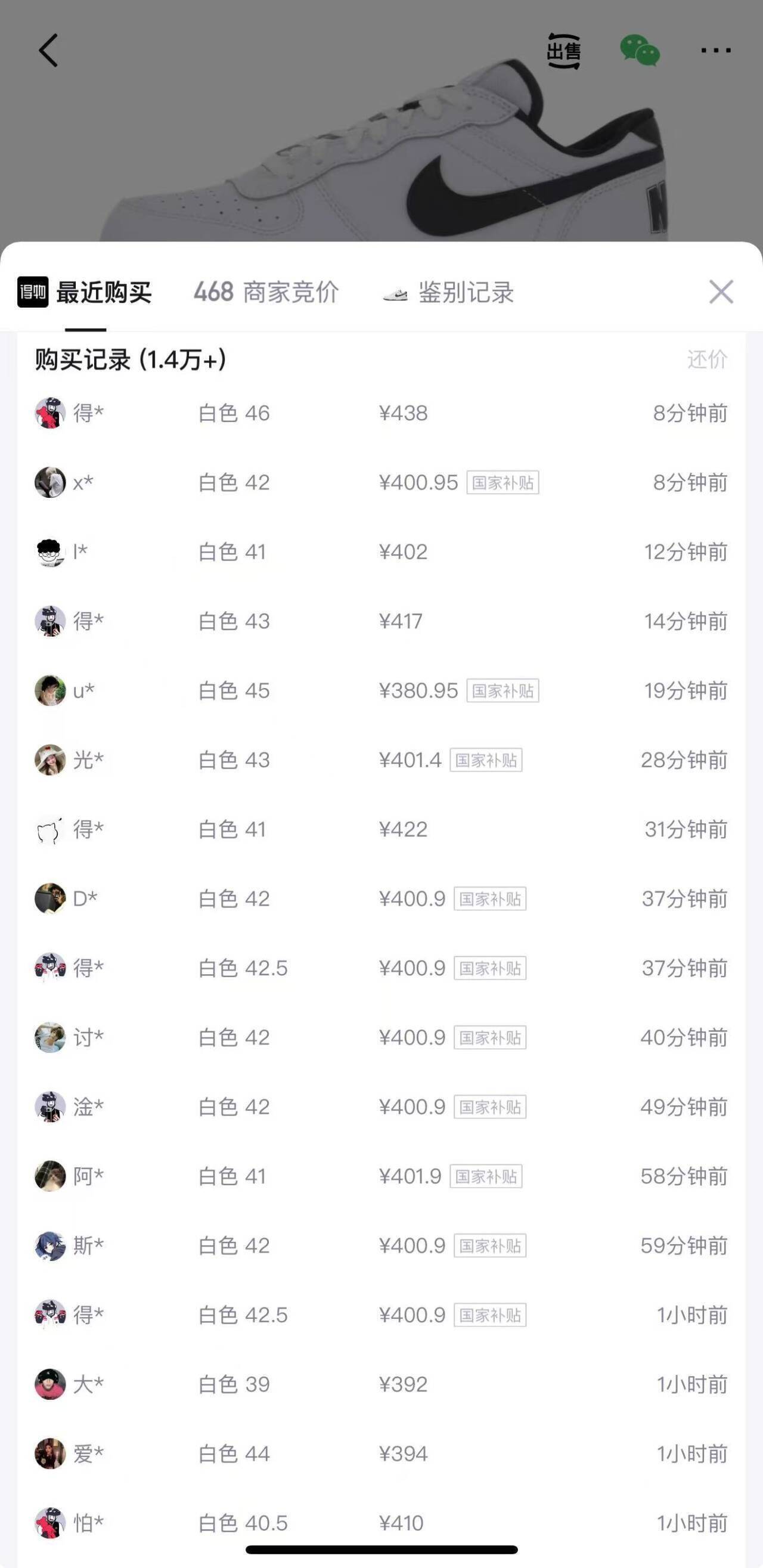 耐克Nike Big 百搭板鞋到手324元