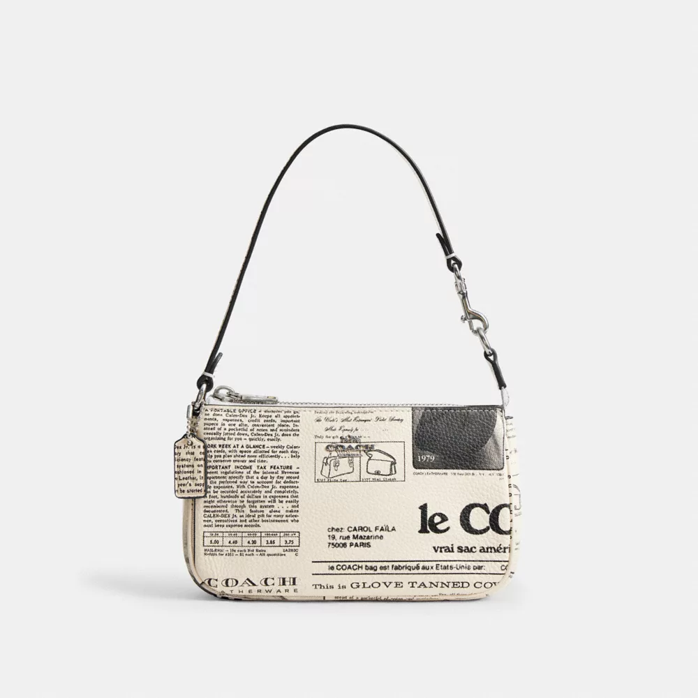 coach nolita 19 with newspaper print CDC27-SVCAH
