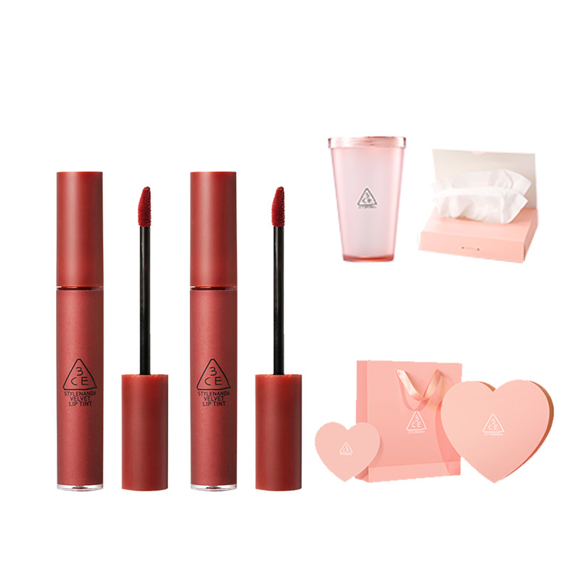 【3ce旗舰店】丝绒雾面显白唇釉2支