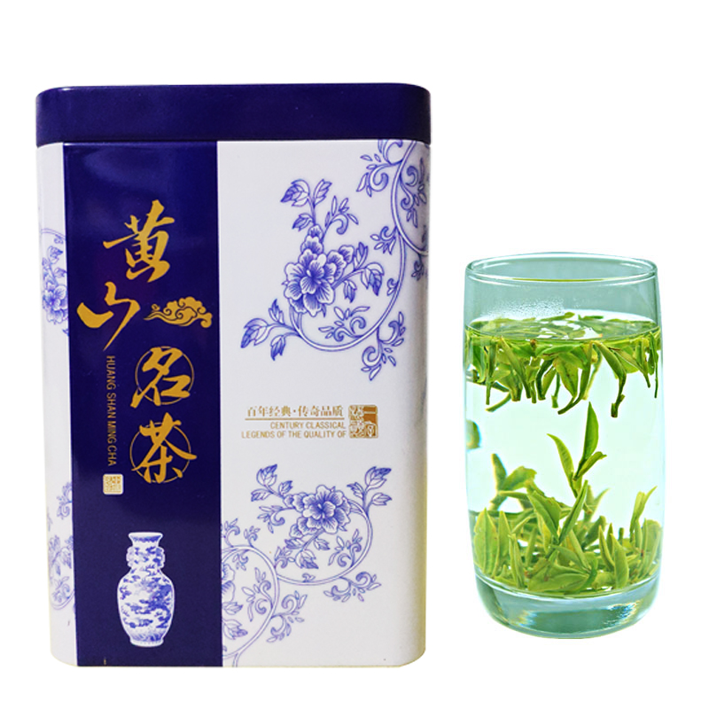 徽船！黄山银勾炒青绿茶100g/罐