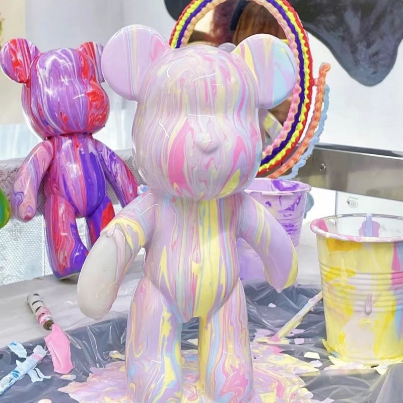 卡通暴力熊23cm 彩绘12色颜料+颜料笔