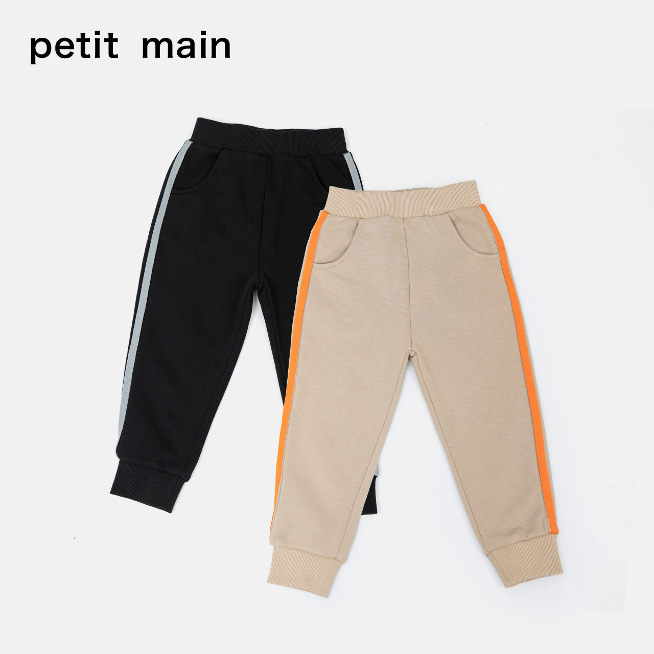 【百搭好穿！】petitmain儿童撞色针织裤