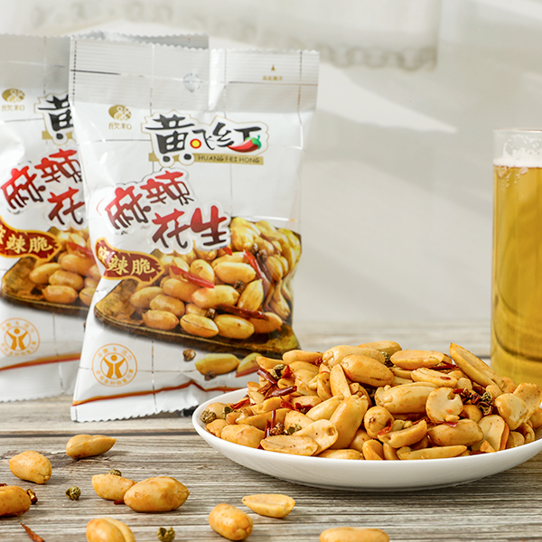 黄飞红麻辣花生米76g*2袋花生坚果炒货