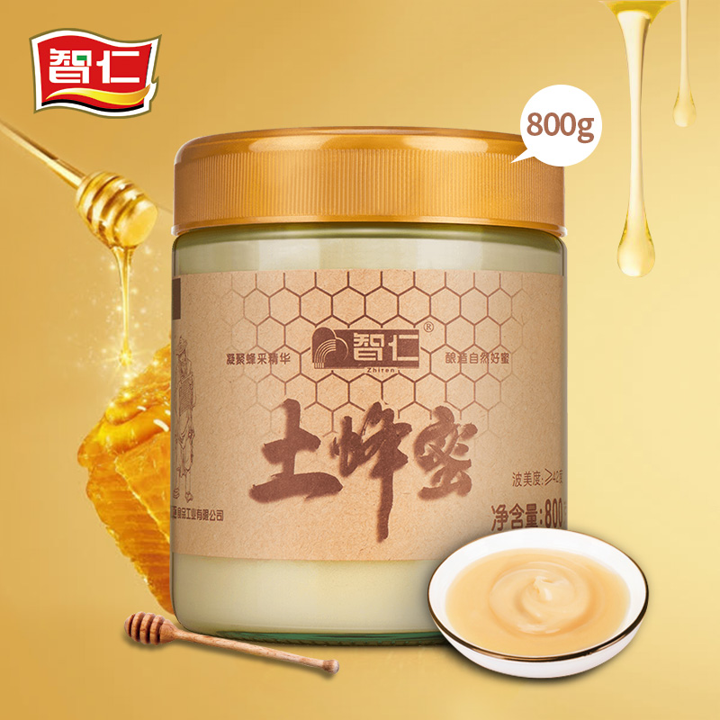 智仁结晶土蜂蜜800g*1瓶装