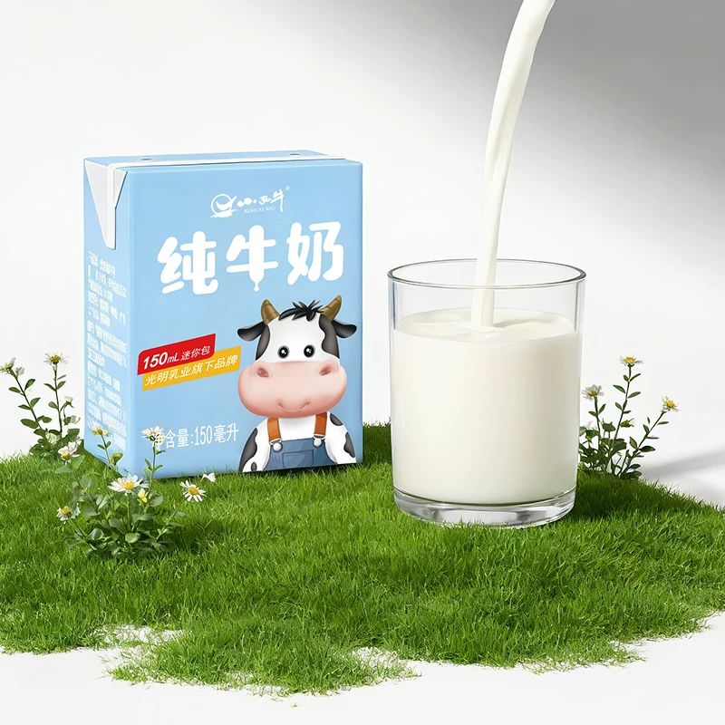 小西牛全脂纯牛奶150ml*24盒