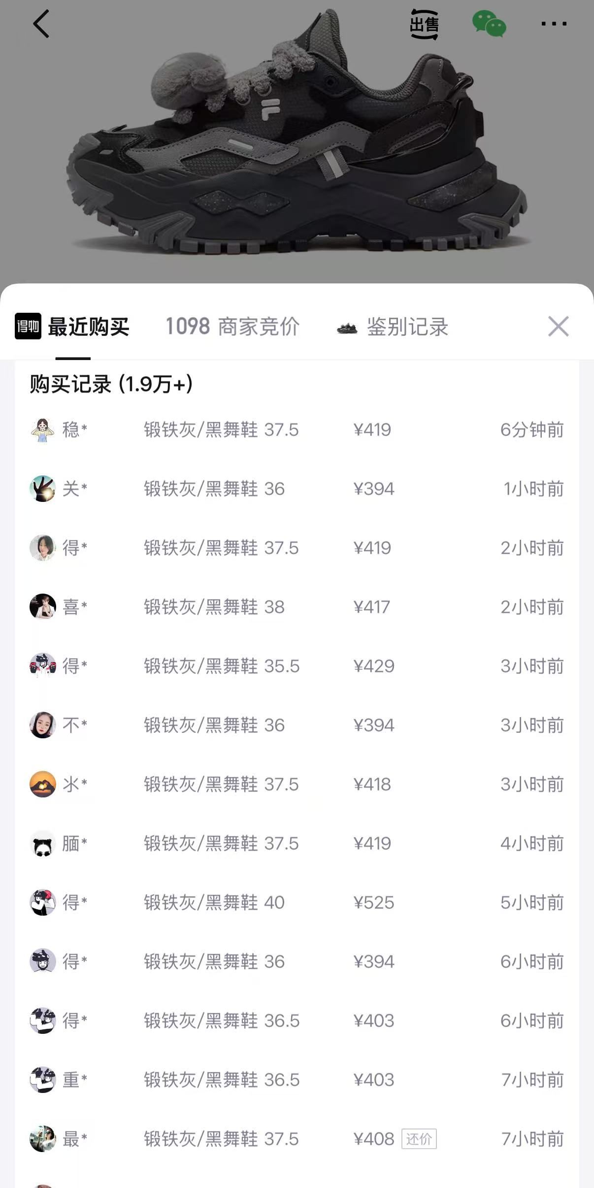 斐乐硬糖女鞋到手305元