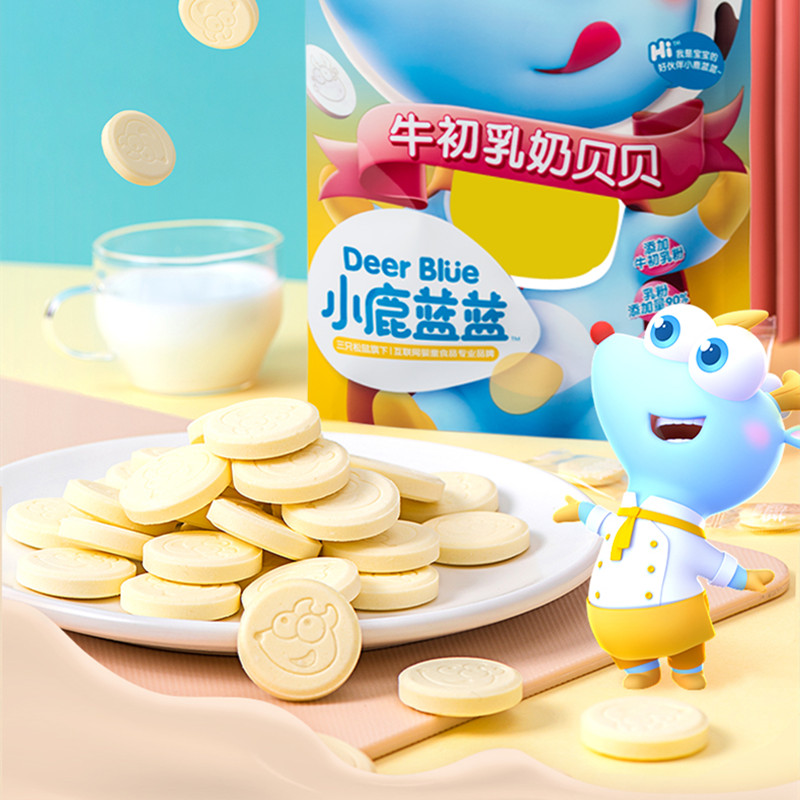 小鹿蓝蓝牛初乳奶片60g*3