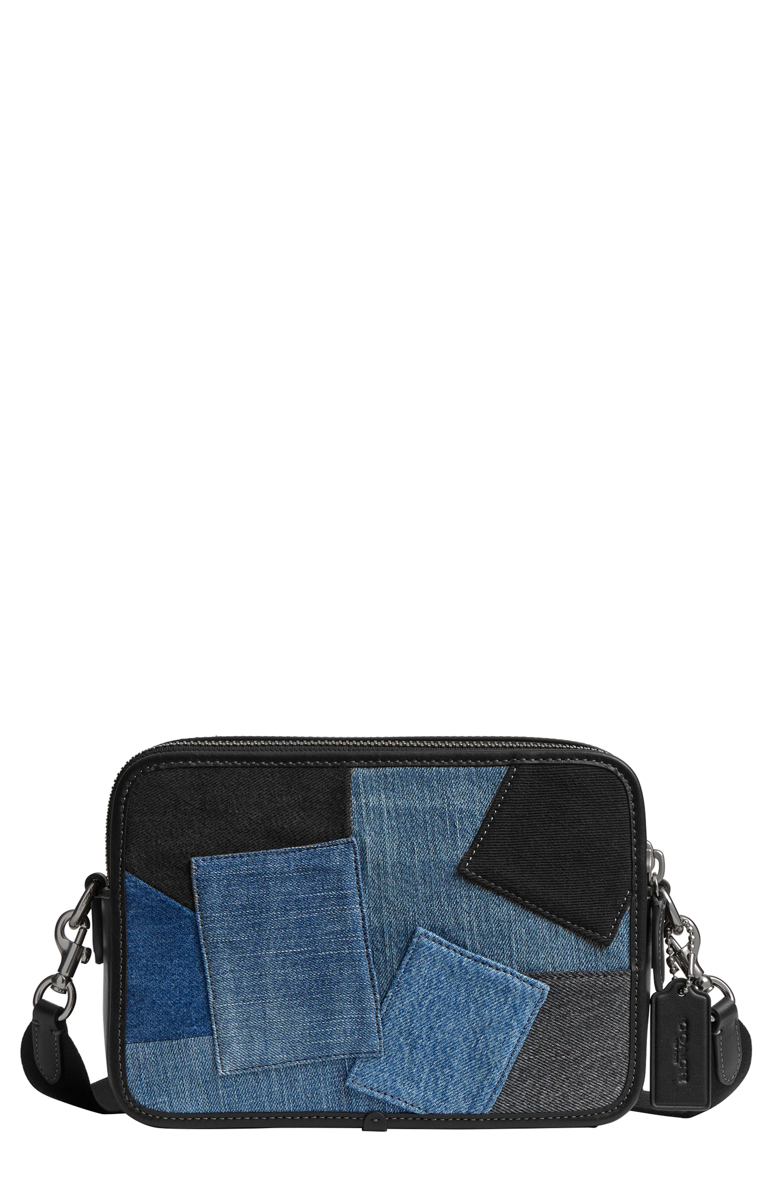 COACH Charter Denim Patchwork Crossbody Bag