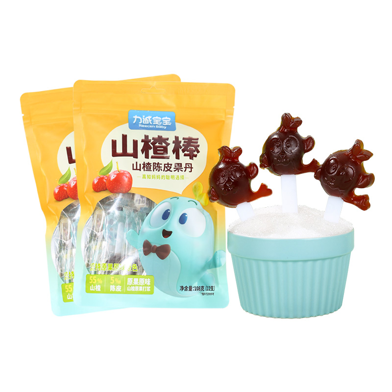 力诚宝宝山楂棒陈皮果丹棒棒糖12支