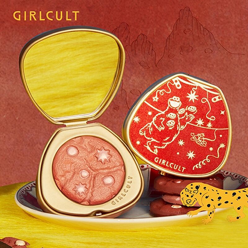 girlcult芝麻街曲奇腮红腮紫