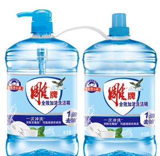 19.9元包邮！雕牌 全效加浓洗洁精1.5kg*2