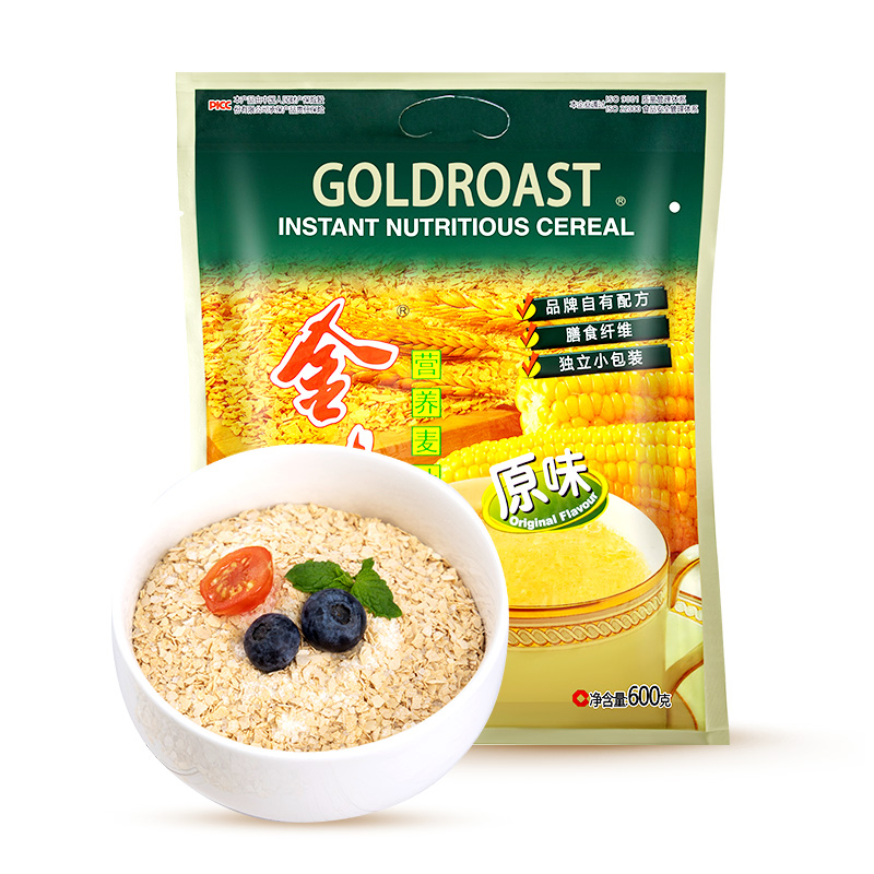 金味原味冲饮麦片速溶即食600g